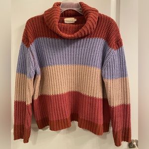 Dry Goods cowl neck sweater.